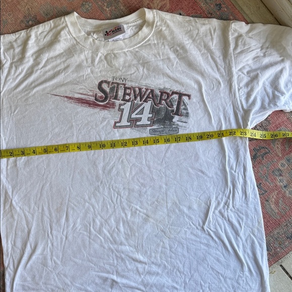Tony Stewart #14 White Red Vintage Chase Authentic XL NASCAR Graphic T Shirt - Picture 7 of 8